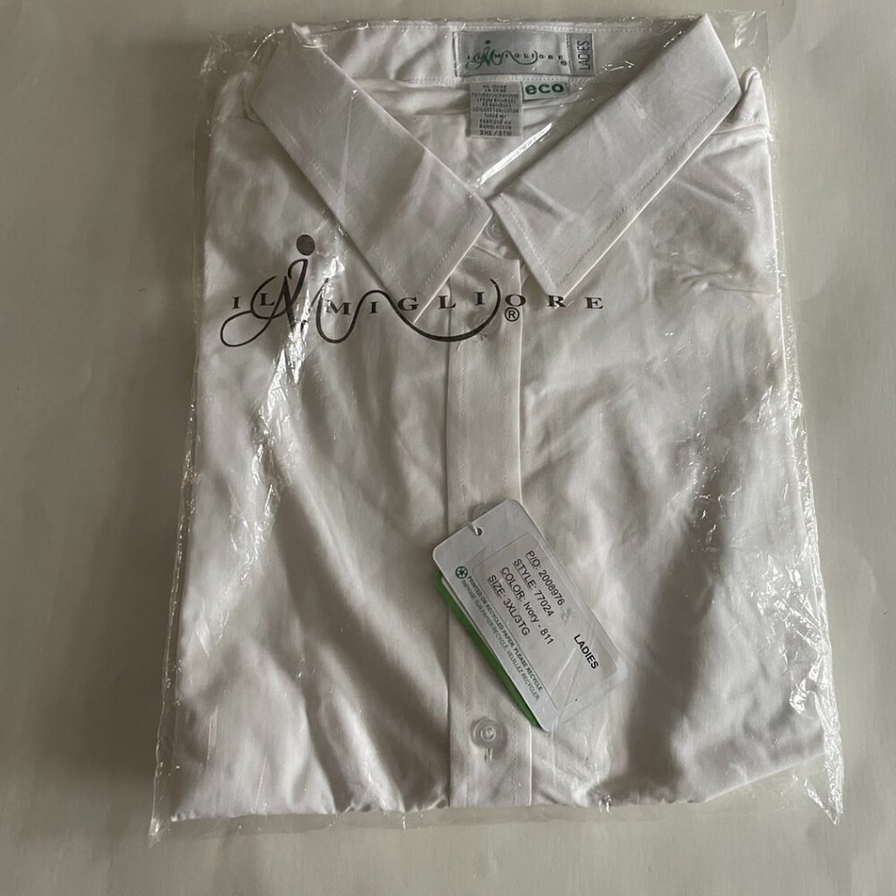 Ivory Short Sleeve Button Down Shirt